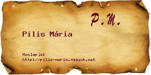 Pilis Mária névjegykártya